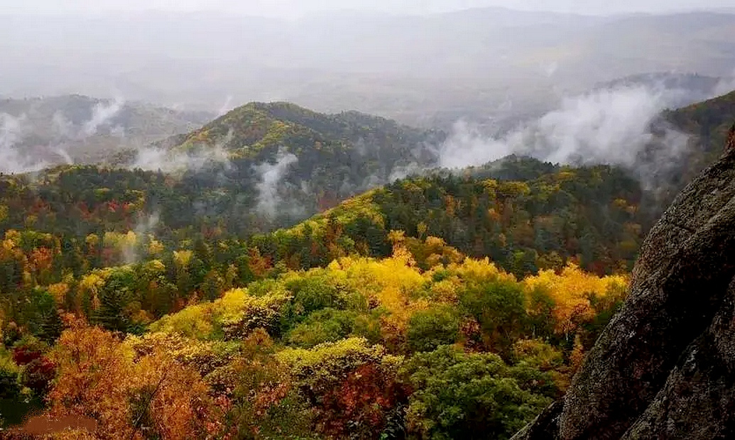 海兰河发源地甄峰岭