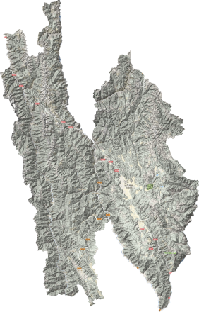 迪庆藏族自治州地形图高清版大图