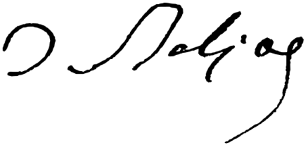 巴尔扎克的签名。