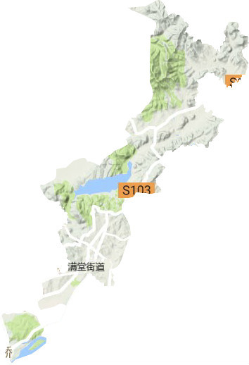 满堂街道地形图 满堂街道地形图