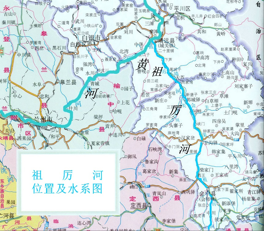 祖厉河位置及水系图