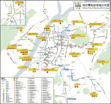 青奥会场馆分布图