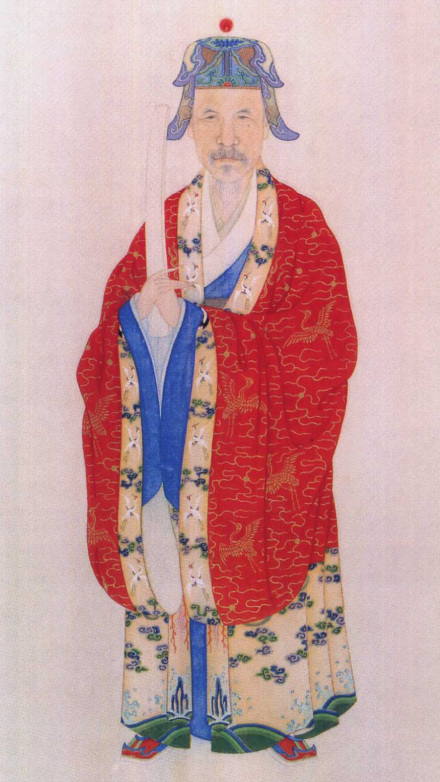 叶衍兰绘文天祥画像 