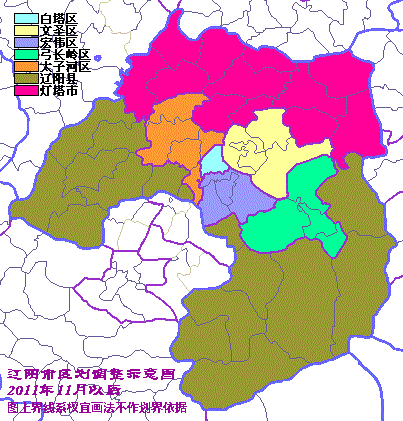 2011年调整后的行政区划
