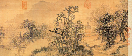 明 张宏《华子冈图》（局部）