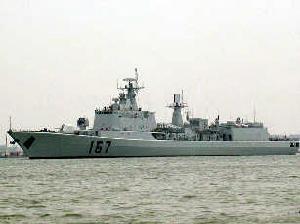 中国海军护航编队进入阿拉伯海