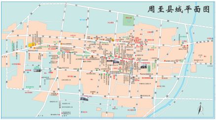 周至县城平面图