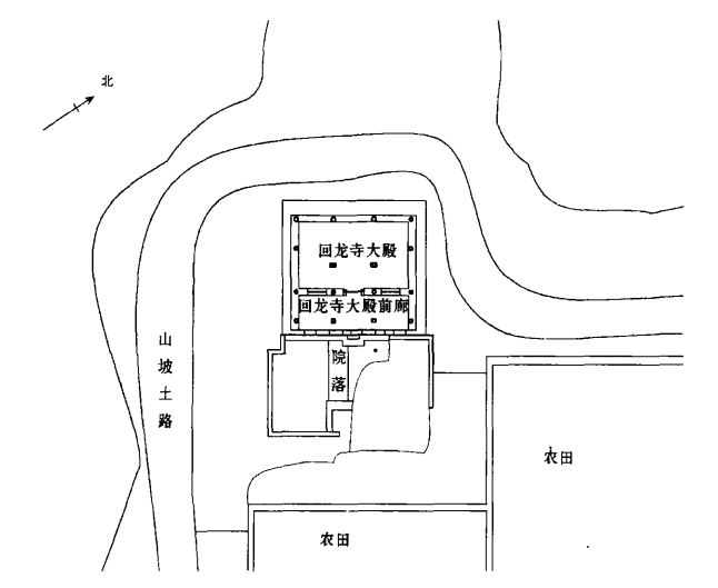 回龙寺及周边地形图 