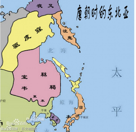 唐朝时的东北亚