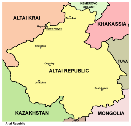 阿尔泰共和国地图