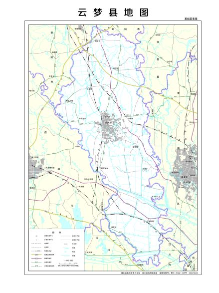 云梦县地图