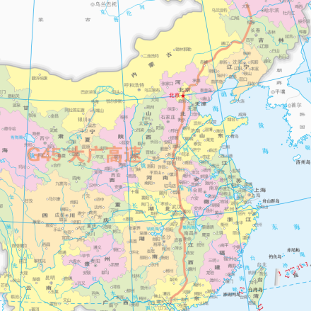 大广高速公路线路走向略图