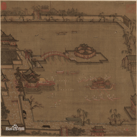 《金明池争标图》宋·张择端