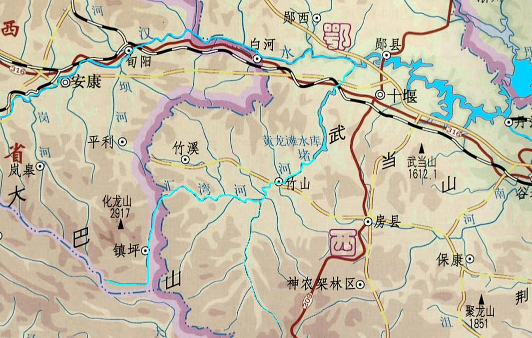 堵河河流形态