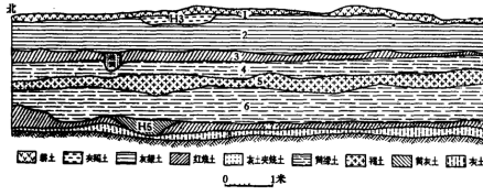 地层堆积剖面图