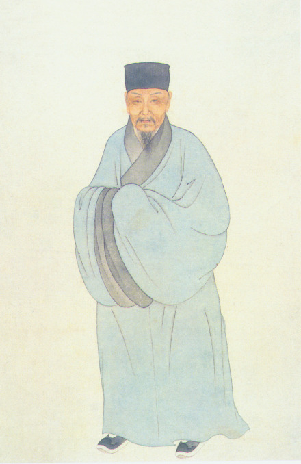 祝允明着色像 