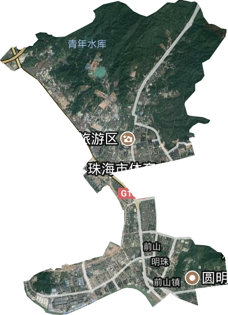 前山街道卫星图