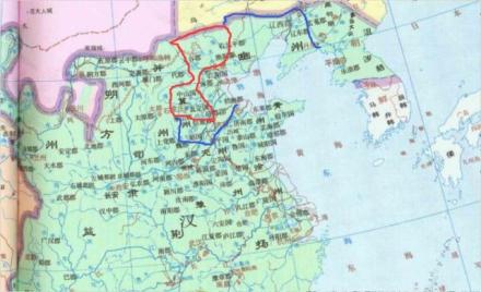 刘秀王郎对峙局势图