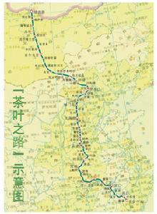 洞市-安化-恰克图万里茶路地图
