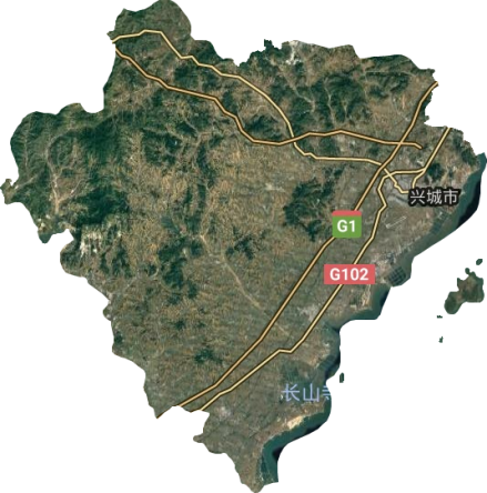 兴城市卫星地图