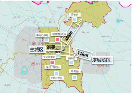 商丘新区空间范围