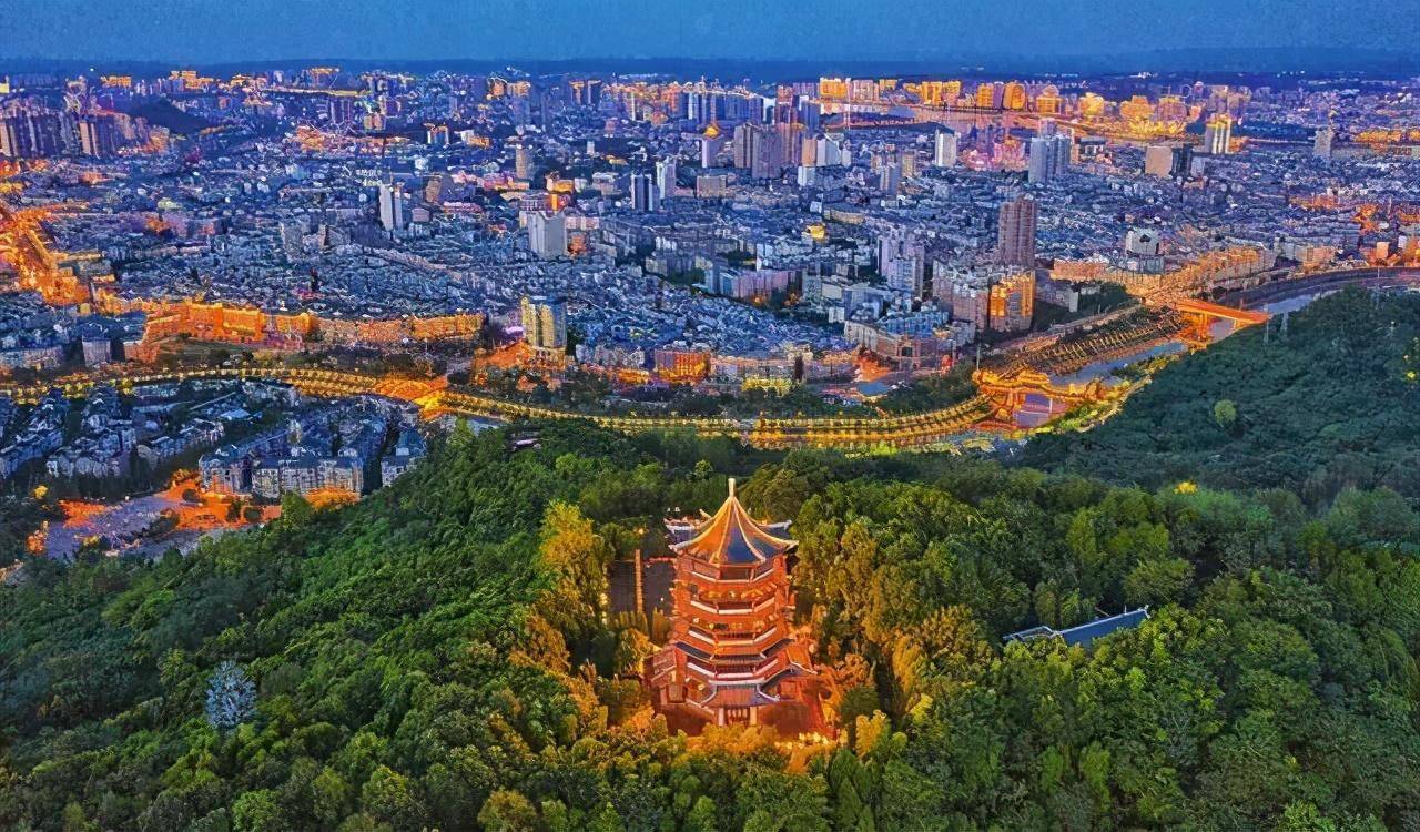 南充市区夜景