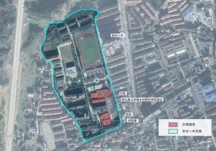 梅城文武庙建筑群现状总平面图