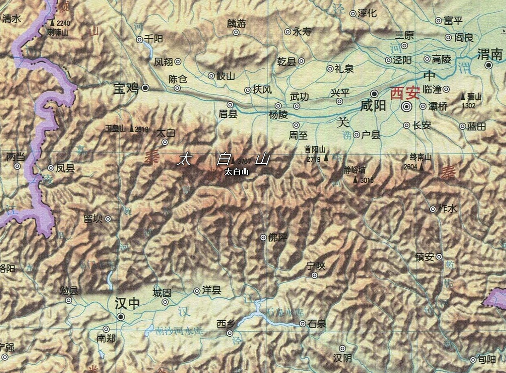太白山的位置及范围
