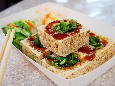台湾臭豆腐的实际相片