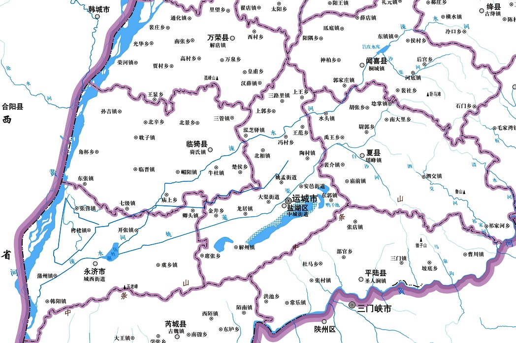 涑水河的位置及水系分布