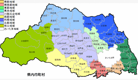 埼玉县行政区划图