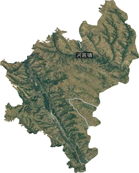 河底镇卫星地图