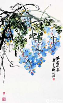 藤花图