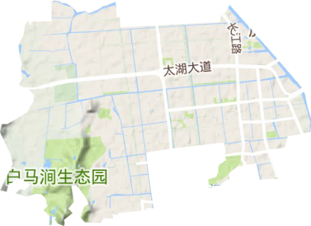 枫桥街道地形图