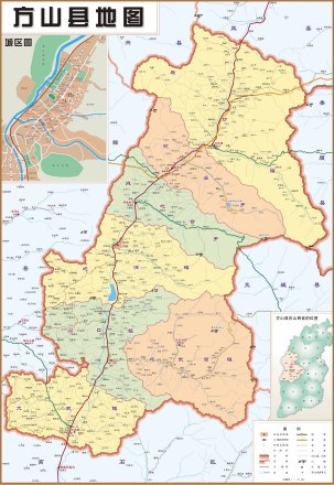 方山县地图