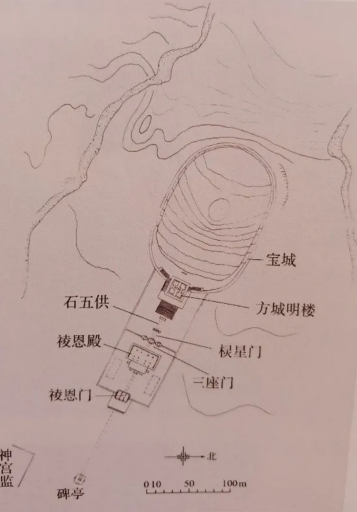 康陵平面图 