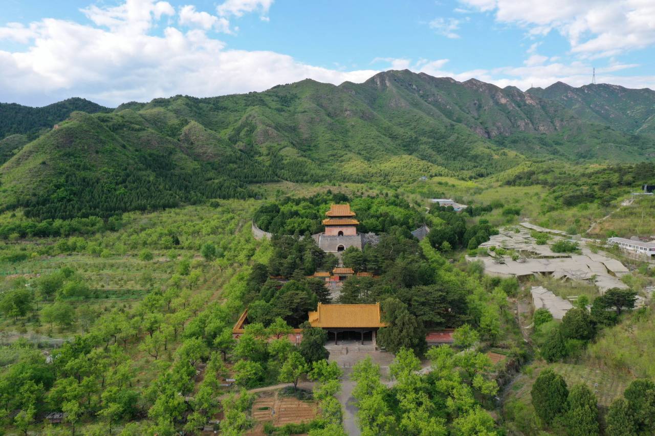 明裕陵航拍全景图