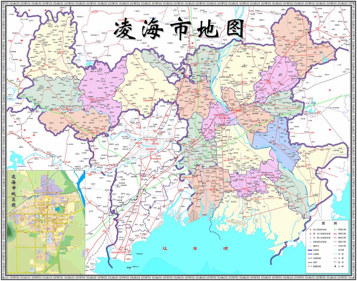 凌海市地图