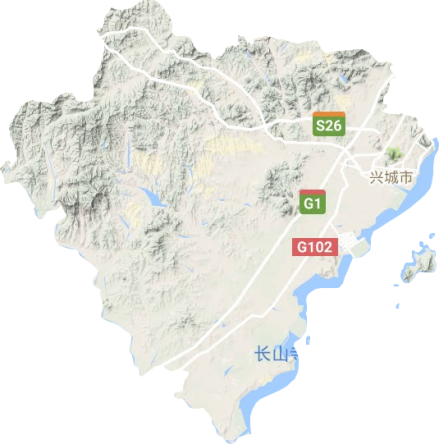 兴城市地形图
