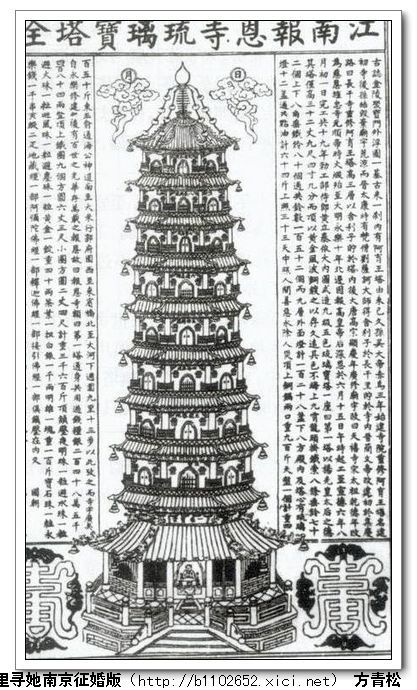 江南大报恩寺琉璃宝塔全图