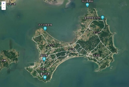 金门岛卫星地图