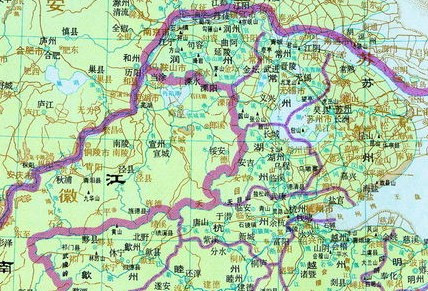 浙江西道早期辖区