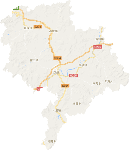 沙县电子地图