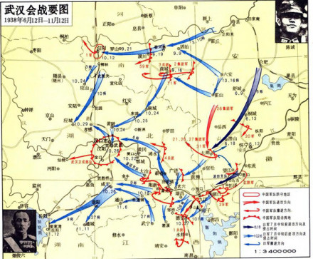 武汉会战形势图