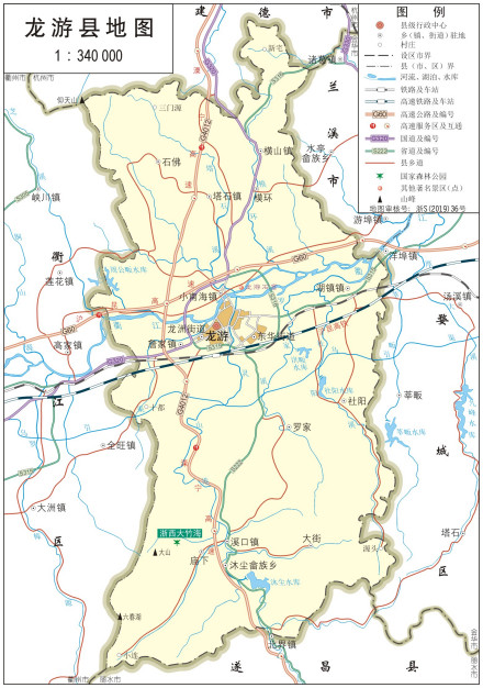  龙游县地图