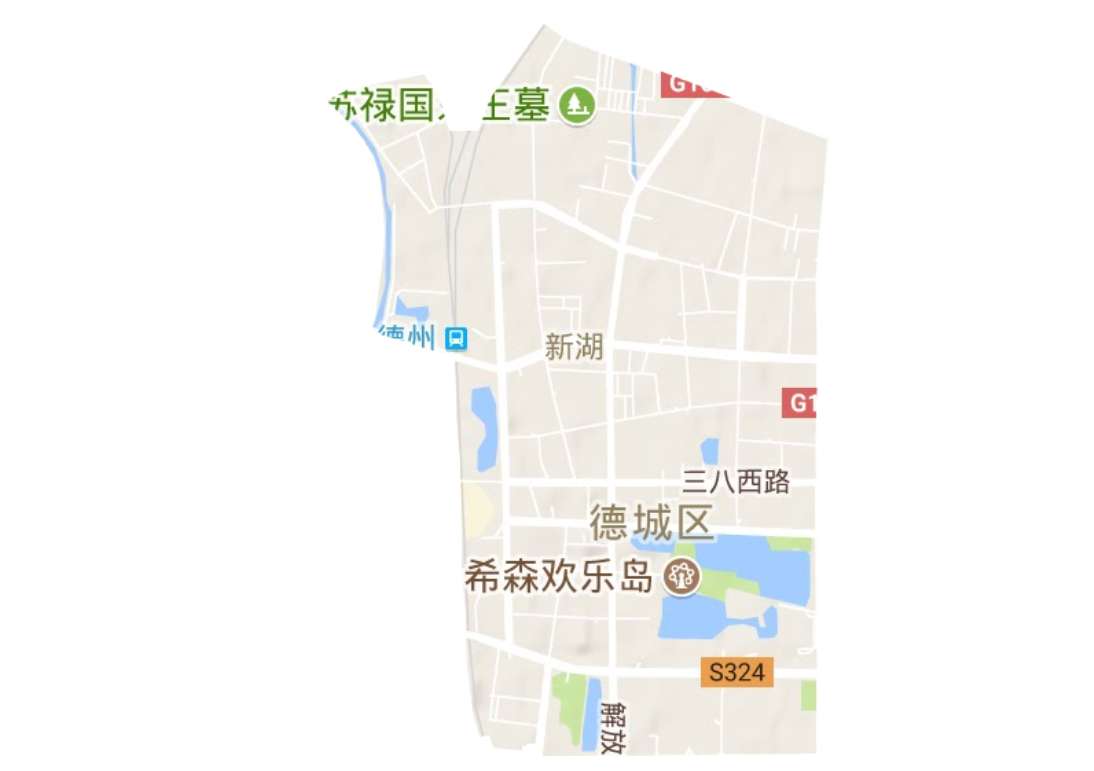 新湖街道地形图