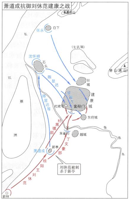 萧道成抵御刘休范建康之战