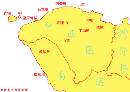 青洲在图中最左手边的位置