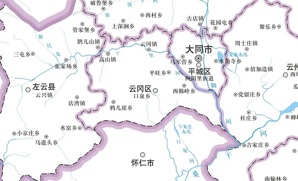 御河水系图