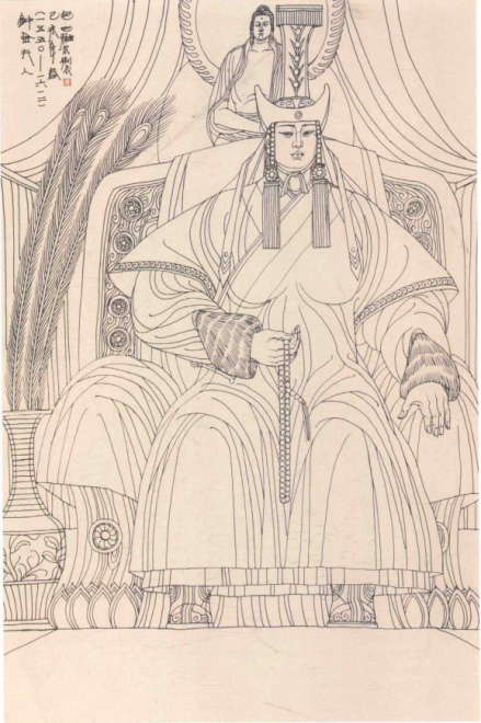 三娘子画像（包巴雅尔绘） 